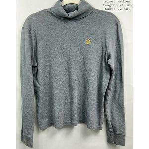 Vintage Lauren Ralph Lauren Grey Turtle Neck Longsleeve Sweatshirt